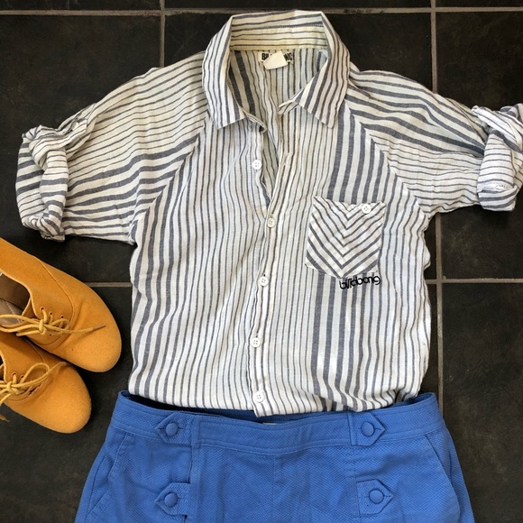 Billabong striped button down shirt - Picture 6 of 7